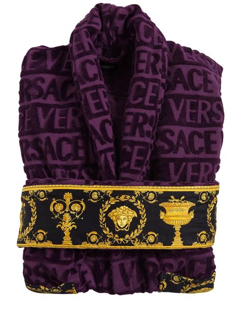 versace men's barocco bathrobe|Versace robe for men sale.